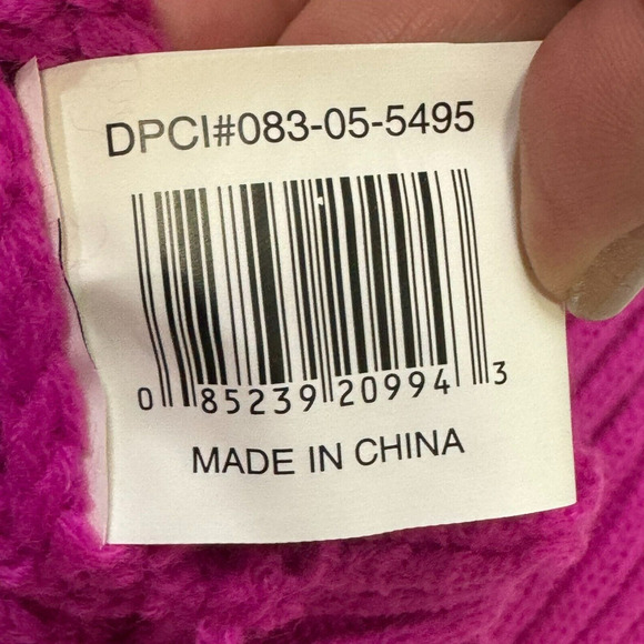 Dog Sweater Size XXL Pink Cable Knit Cowl Neck Stretch Pet Dog - Picture 5 of 9